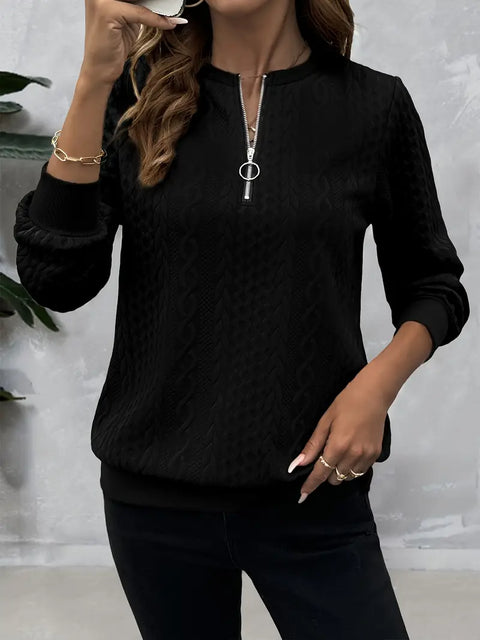 Liam™ - Chic Zip-Up Sweater for Cozy Elegance
