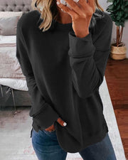 Elizabeth - Effortless Style with Solid Color Sweater