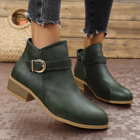 Amélina™ | Comfortable ankle boots with buckle for sensitive feet