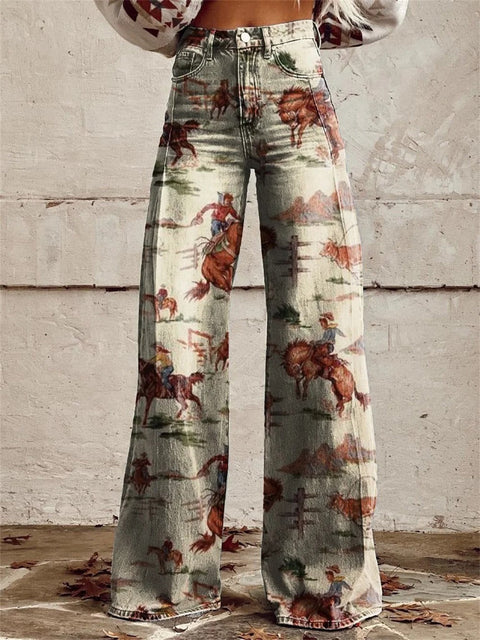 Penelope™ - Retro Style Wide Leg Trousers