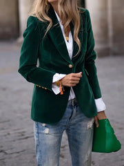 Olivia™ - Chic Velvet Blazer