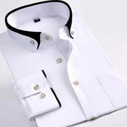 Callum – Modern Contrast-Collar Shirt