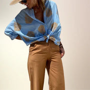 Gaby | Stitched Button-Up Shirt