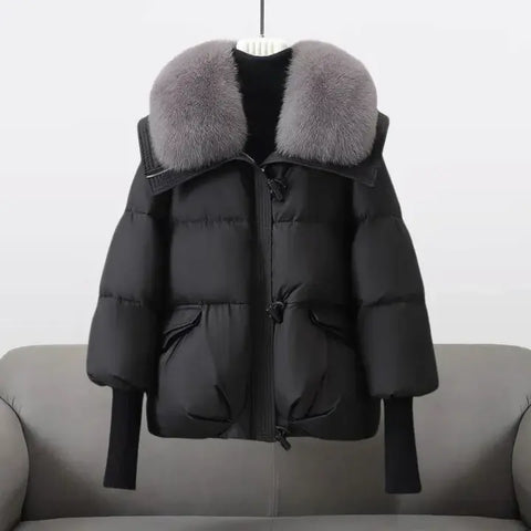 Sophia™ - Elegant Winter Coat with Plush Fur Collar