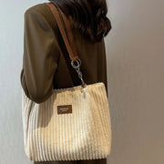 Layla™ - Chic Corduroy Tote Bag