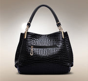 Isabella™ Timeless Chic | Sleek Croc-Pattern Handbag