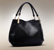 Isabella™ Timeless Chic | Sleek Croc-Pattern Handbag