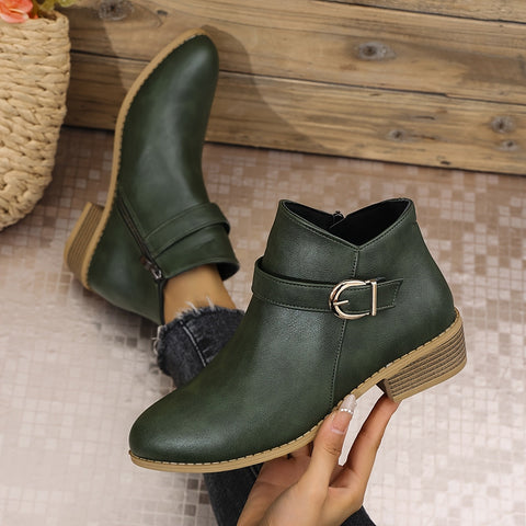 Amélina™ | Comfortable ankle boots with buckle for sensitive feet