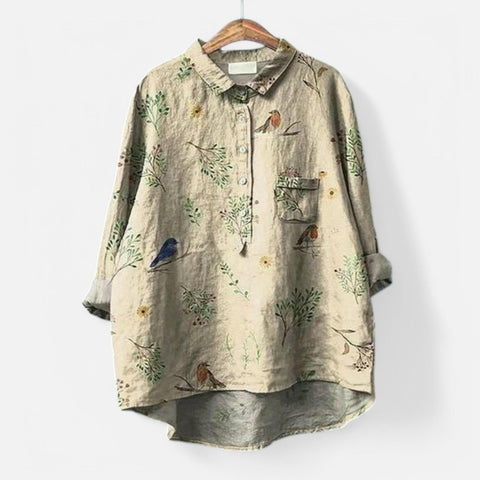 Kiara™ | Chic Floral Loose Fit Blouse