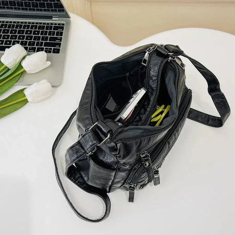 Sophia™ Retro Elegance | Cozy Zipper Pouch