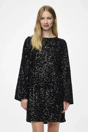 Lila™ - Chic Sparkle Dress with Bow