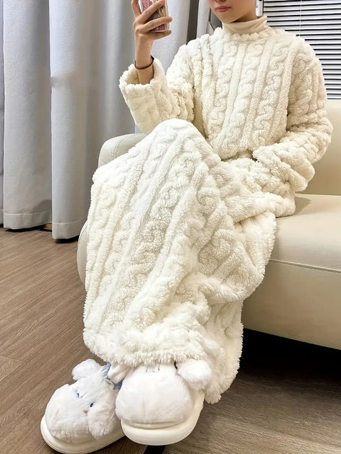 Abigail™ - Cozy Jacquard Fleece Winter Dress