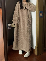 Abigail™ - Cozy Jacquard Fleece Winter Dress