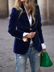 Olivia™ - Chic Velvet Blazer