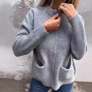 Marianna - Cozy Plush Zipper Cardigan