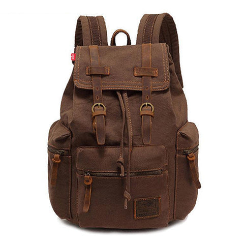 Emily™ - Retro Multi-Pocket Flap Backpack