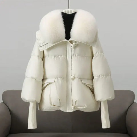 Sophia™ - Elegant Winter Coat with Plush Fur Collar