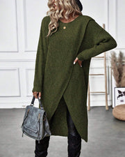 Addison™ - Cozy Asymmetrical Sweater Dress