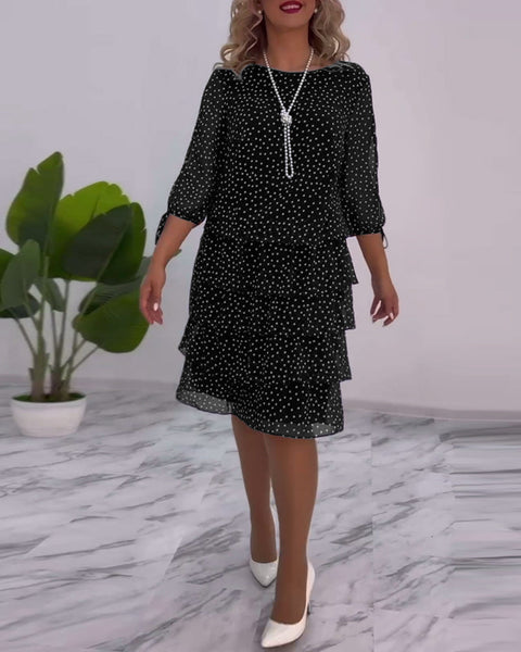 Sophia™ - Chic Polka Dot Dress