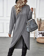Addison™ - Cozy Asymmetrical Sweater Dress