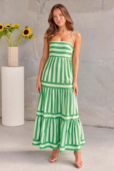 Emma™ - Chic Striped Summer Maxi Dress
