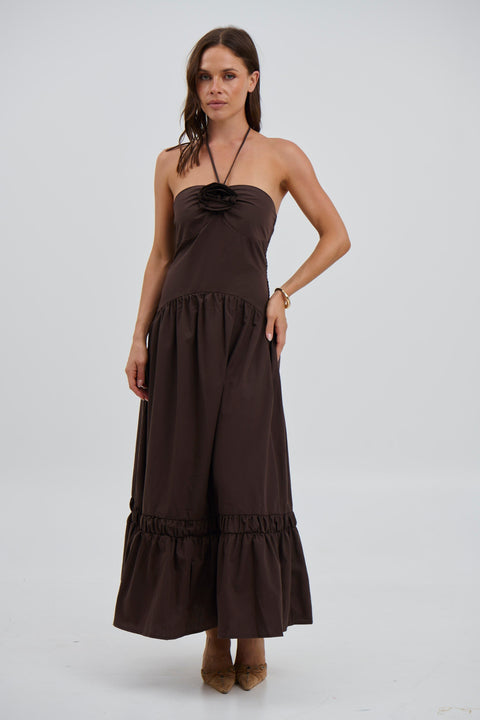 Ilana | Maxi Chocolate Dress