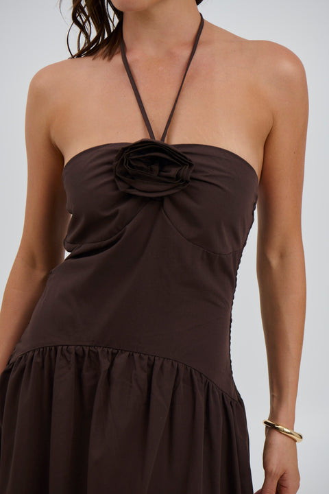 Ilana | Maxi Chocolate Dress