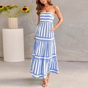 Emma™ - Chic Striped Summer Maxi Dress