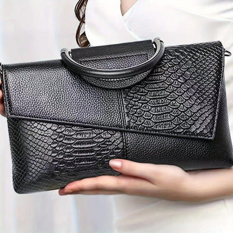 Grace™ Classic | Luxe Croc-Embossed Bag