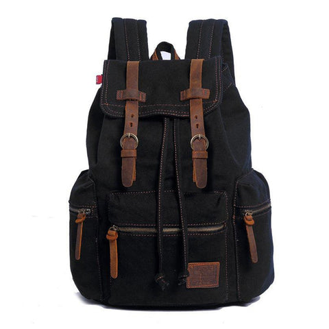 Emily™ - Retro Multi-Pocket Flap Backpack