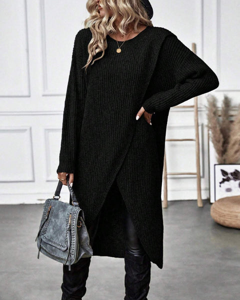 Addison™ - Cozy Asymmetrical Sweater Dress
