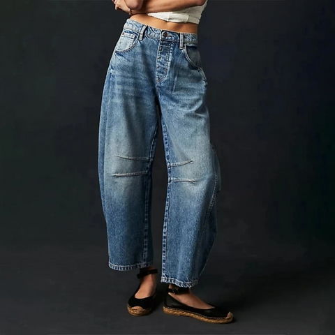 Emma™ - Relaxed Fit Wide Leg Jeans