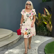 Lina™ - Floral Print Flowing Dress