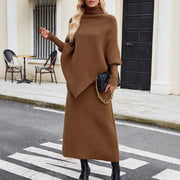 Scarlett™ - Chic Turtleneck Sweater and Skirt Combo