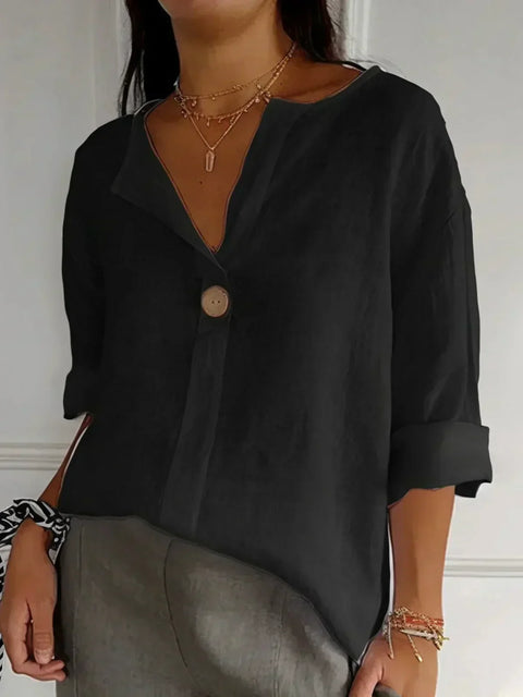 Emily™ | Chic V-Neck Blouse