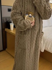 Abigail™ - Cozy Jacquard Fleece Winter Dress