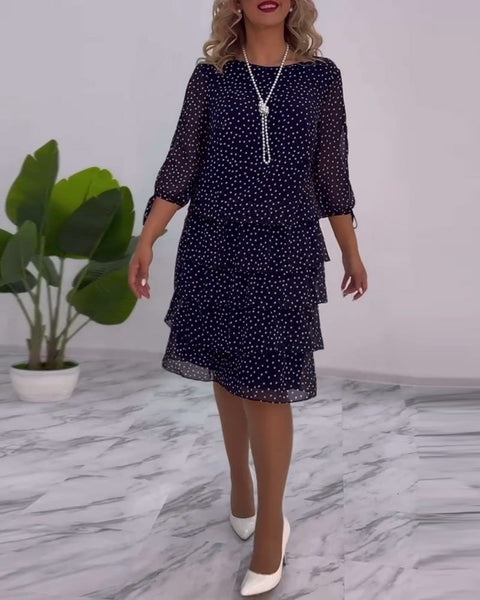 Sophia™ - Chic Polka Dot Dress
