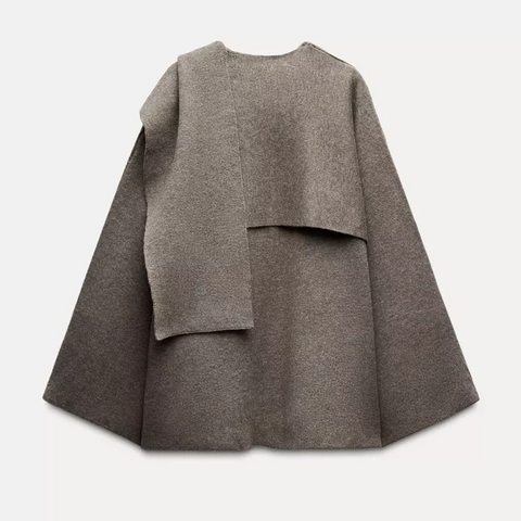 Avery™ - Elegant Luxe Cape Coat
