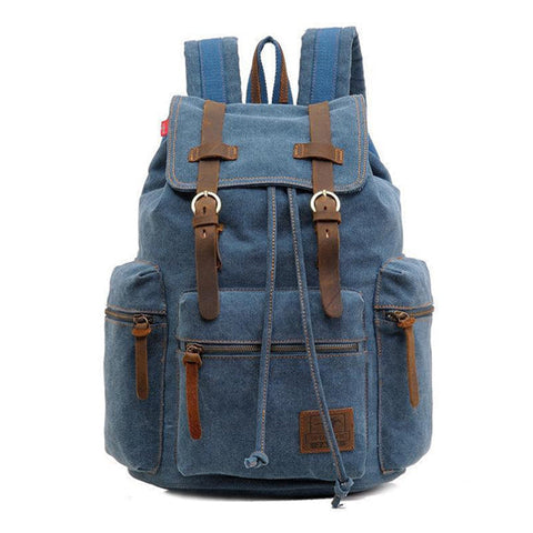 Emily™ - Retro Multi-Pocket Flap Backpack