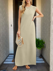 Sophie™ - Chic Linen Dress with Artisan Touches