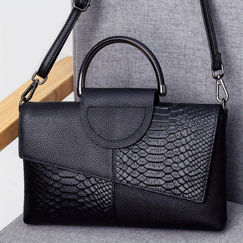 Grace™ Classic | Luxe Croc-Embossed Bag