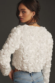 Scarlett™ - Chic Floral Jacquard Jacket