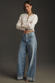 Scarlett™ - Chic Floral Jacquard Jacket