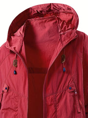 Carter™ - Waterproof Windbreaker Jacket with Adjustable Hood for Outdoor Adventures