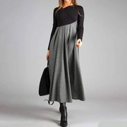 Sophia™ - Chic Two-Tone Dress