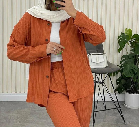 Ava™ - Chic Chiffon Monochrome Ensemble