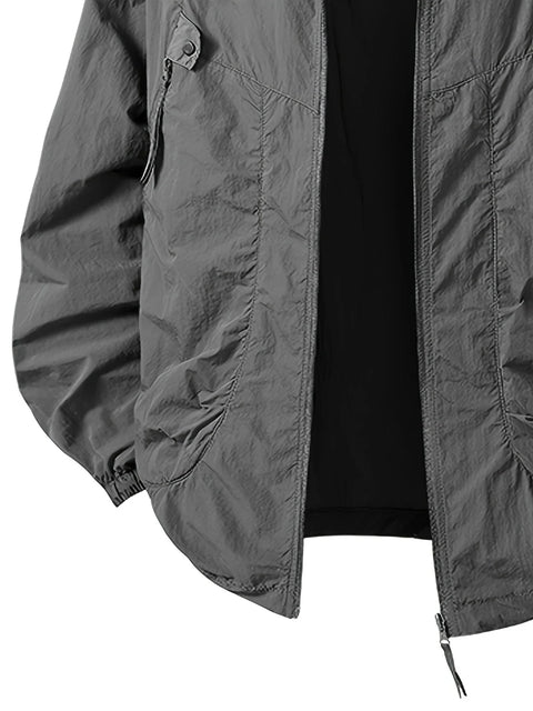 Carter™ - Waterproof Windbreaker Jacket with Adjustable Hood for Outdoor Adventures