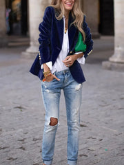 Olivia™ - Chic Velvet Blazer