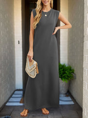 Sophie™ - Chic Linen Dress with Artisan Touches