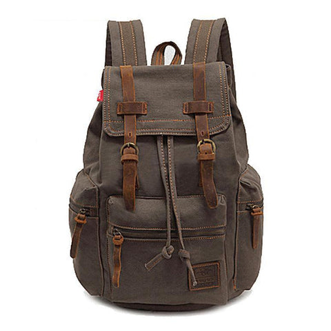 Emily™ - Retro Multi-Pocket Flap Backpack